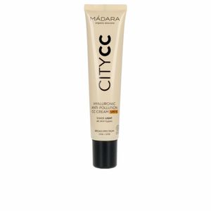 MÁDARA Organic Skincare | Anti-Pollution CC Creme SPF15 LIGHT BEIGE - 40ml, Mit Hyaluronsäure und Breitband UVA/UVB Sonnenschutz, Leichte, seidige Textur, Eco