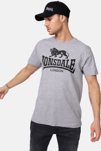Lonsdale London T-Shirt Herren Logo grau M