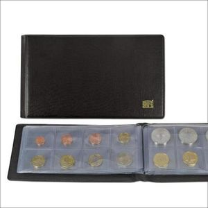 Taschen Münzenalbum.für 80 Münzen bis Durchmesser 40 mm.Auch für 10 Euromünzensätze.