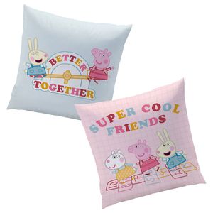 Peppa Pig Cool | Kinder Deko-Kissen 40 x 40 cm | Peppa Wutz