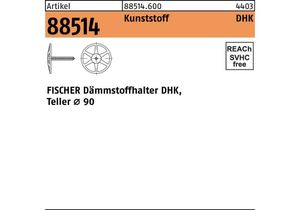 Fischer Kunststoff Dämmstoffhalter DHK - 100 - 250 Stk