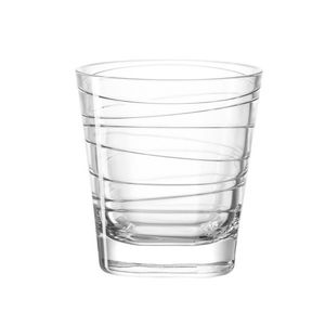 LEONARDO 019449 Vario Struttura Whiskybecher, Glas, 250 ml, klar (6 Stück)