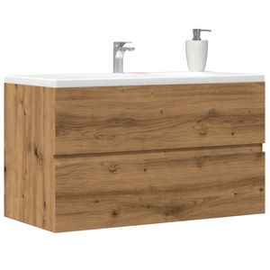 vidaXL Umývadlová skrinka Artisan dub 90x38,5x45 Materiál na báze dreva