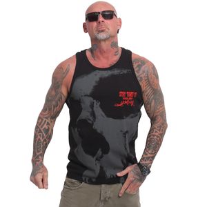 Yakuza Herren Guns Slim Racer Tanktop, Schwarz, XL