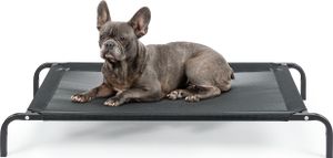 lionto Hundeliege Outdoor erhöht, 106x62 cm, schwarz
