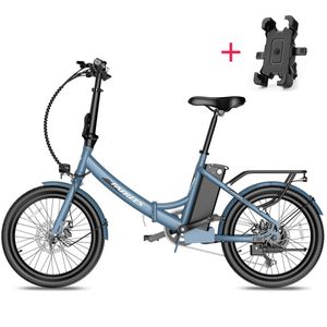 F20 Light 20 palcový 250W městský bicykl 36V/14,5Ah LCD Skládací a kompaktní elektrokolo - modrá barva