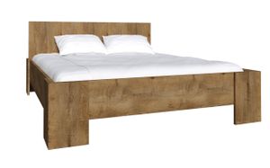 Manželská postel Colorado 1L, 160x200 cm, dub lefkas, lamino