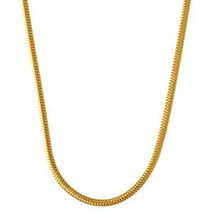 1,6 mm 45 cm 585 - 14 Karat Gelbgold Schlangenkette rund massiv Gold hochwertige Goldkette  5,9 g