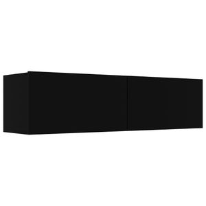 vidaXL TV skříňka černá 120x30x30 cm Dřevěný materiál