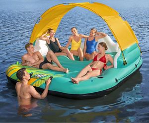 Bestway Badeinsel Sunny Lounge 5 Personen 291x265x83 cm