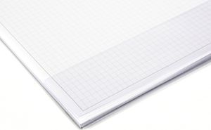 younikat Kantenschutz für DIN A2 Schreibtischunterlagen | transparent + Tasche I selbstklebend | 59,4 x 9,5 cm I az_162