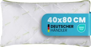 Bestlivings Kopfkissen Bamboo Mesh 40 x 80 cm, Microfaser Bezug, mit Bambusfaser und 3D Klimaband, temperaturausgleichend, formstabil durch Steppung