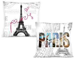Vankúšik Cuddly Cushion Dekoratívny vankúšik Paríž Eiffelova veža 40 x 40 cm