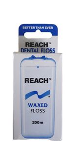 6x  Reach Dental Floss Zahnseide gewachst 6x 200 m