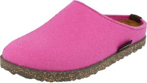 Haflinger Damen Pantoffel Herren Filz Hausschuh Manhattan Clog 391001, Größe:37 EU, Farbe:Rosa