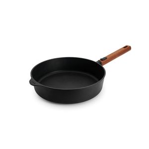 Woll "ECO Logic QXR" Schmor-/ Hochrandpfanne, Ø 28 cm, mit abnehmbarem Holzstiel (-FREE) - Induktionsgeeignet