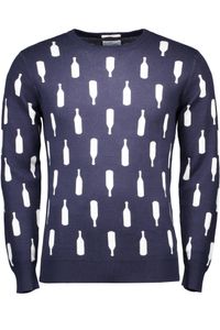 Gant Herren Pullover Sweatshirt mit Rundhalsausschnitt, langarm, Größe:S, Farbe:Blau