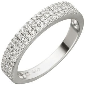 JOBO Damen Ring 60mm 925 Sterling Silber 69 Zirkonia Silberring