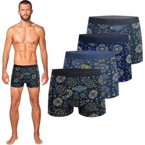 Pánské boxerky Pesail 4-pack bavlna MPC-86112, 3XL