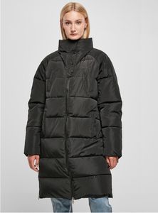 Urban Classics - Damen High Neck Puffer Mantel BLACK S