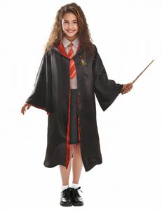 Offizielles Hermine Granger Kostüm für Mädchen Harry Potter rot-schwarz-gelb