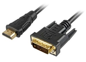 Sharkoon 2m - HDMI/DVI-D - 2 m - HDMI - DVI-D - Männlich - Männlich - 1920 x 1080 Pixel