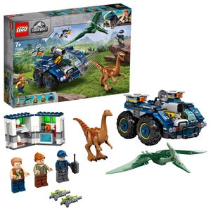 LEGO 75940 Jurassic World Ausbruch von Gallimimus und Pteranodon, Dinosaurier Spielzeug für Kinder ab 7 Jahren mit Figuren