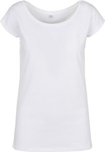 Build Your Brand Basic BB013 | LadiesŽ Wide Neck Tee Rundhalsausschnitt - Farbe: White - Größe: 4XL