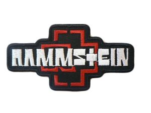 Rammstein, Logo - Aufnäher gestickt zum Aufbügeln