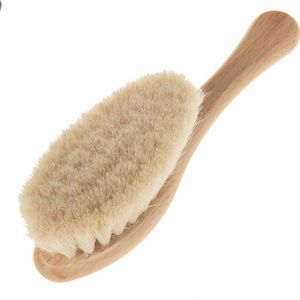 SIDCO Kinderhaarbürste Ziegenhaar Babyhaarbürste weich Haarbürste Naturhaarbürste