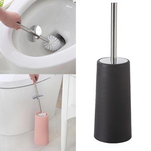 Toilettenbürste Langgriff Bad Schüssel Scrub Reinigungsbürste Schwarz Farbe Schwarz