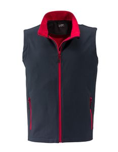 Herren Promo Softshell Vest / Wasserabweisend, winddicht - Farbe: Iron Grey/Red - Größe: XL