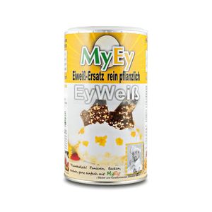 MyEy EyWeiß Eiweiß-Ersatz für Hühner-Ei, rein pflanzlich & voll aufschlagbar