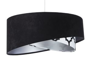 Lampa wisząca BLACK VELVET czarna/srebrna