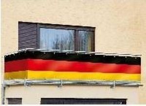 Deutschlandfahne 5 Meter Fussball Weltmeisterschaft WM Balkonsichtschutz Banner