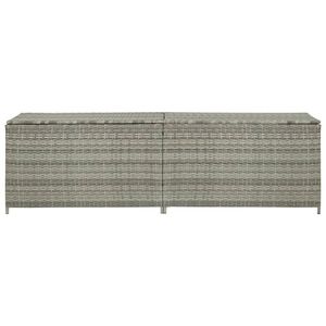 vidaXL Gartenbox Poly Rattan 200x50x60 cm Grau