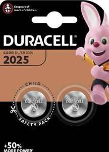 Duracell Batterie Knopfzelle CR2025 3.0V Lithium        2St.