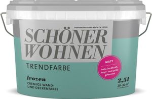 SCHÖNER WOHNEN Trendfarbe Wandfarbe Deckenfarbe Frozen 2,5 L