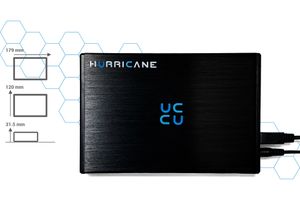 Hurricane GD35612 5TB Aluminium Externe Festplatte, 3.5' HDD USB 3.0, 64MB Cache, 5000GB für Mac, PC, Backups