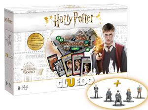 Cluedo Harry Potter (2019, weiß) + 5 Metall Sammelfiguren 4cm