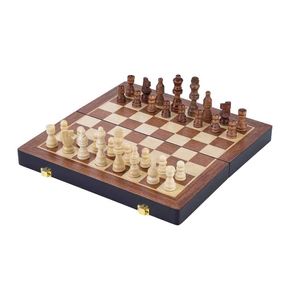 Dřevěné šachy skládací 38,5x38,5x5,8cm
