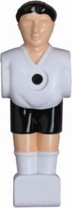 Kickerfigur Kicker Figur Spieler für 16 mm Stangen weiß-schwarz