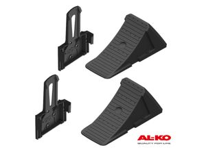 AL-KO 2 Unterlegkeile und 2 Halter Größe 20 - Kunststoff schwarz