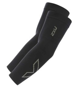 2XU Compression Flex Run Arm Sleeves black/grey Größe M