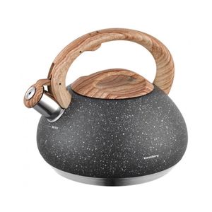 Klausberg Wasserkocher mit Pfeife 2,7l Granit Wood 7727