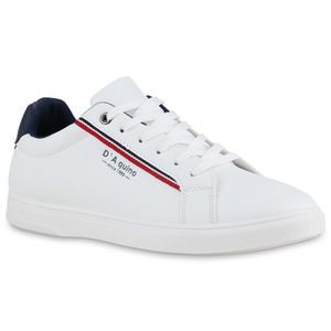 VAN HILL Herren Sneaker Low Schnürer Bequeme Freizeit Schuhe 840514, Farbe: Weiß, Größe: 43 VAN HILL Herren Sneaker Low Schnürer Bequeme Freizeit Schuhe 840514, Farbe: Weiß, Größe: 43
