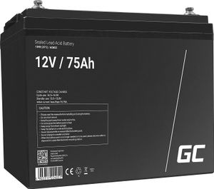 Green Cell® AGM 12V 75Ah Akku VRLA Blei-Batterie Bleiakku Ersatzakku Gelakku Akkubatterie Zyklenfest Unbemann Fischkutter | Boot | Scooter | Rasentraktor| Rasenmäher | Aufsitzmähe | Kahn