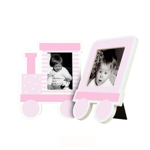 Baby Bilderrahmen Holzrahmen - Honolulu - rosa - Marke Shinsuke®. 30x19 cm