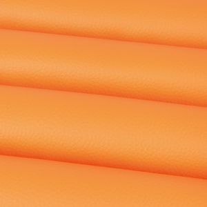 Kunstleder in Orange als laufende Meterware, Bezugs Polsterstoff "viele Farben" in Lederoptik zum Nähen und Beziehen 145cm Breite