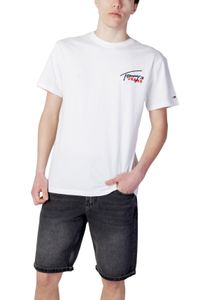TOMMY HILFIGER JEANS T-shirt Herren Baumwolle Weiß GR77210 - Größe: L